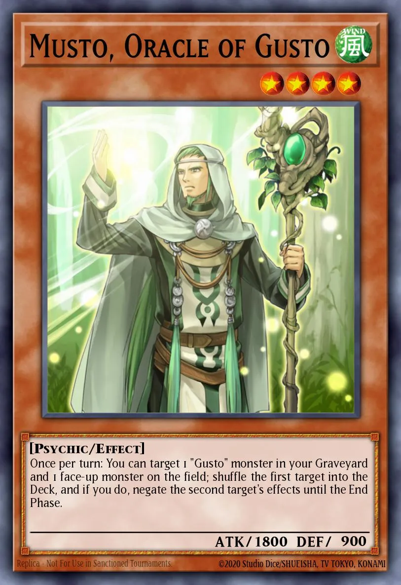 Musto, Oracle of Gusto · Duel Terminal 6b 9837195/50