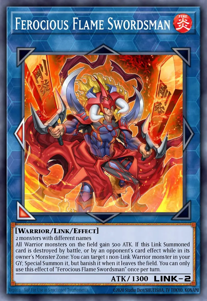 Ferocious Flame Swordsman · Duel Overload 98642179/100