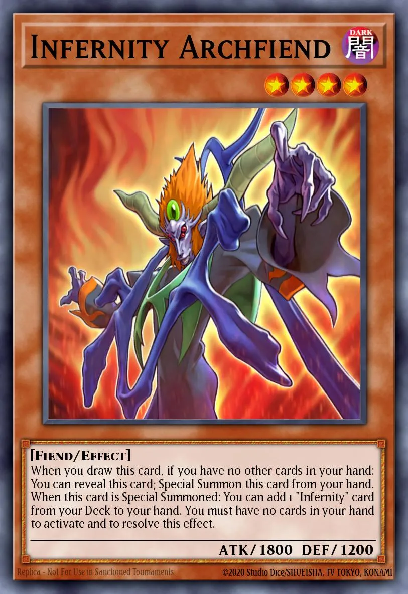 Infernity Archfiend · Yu-Gi-Oh! 5D's World Championship 2009: Stardust Accelerator promotional cards 99177923/1