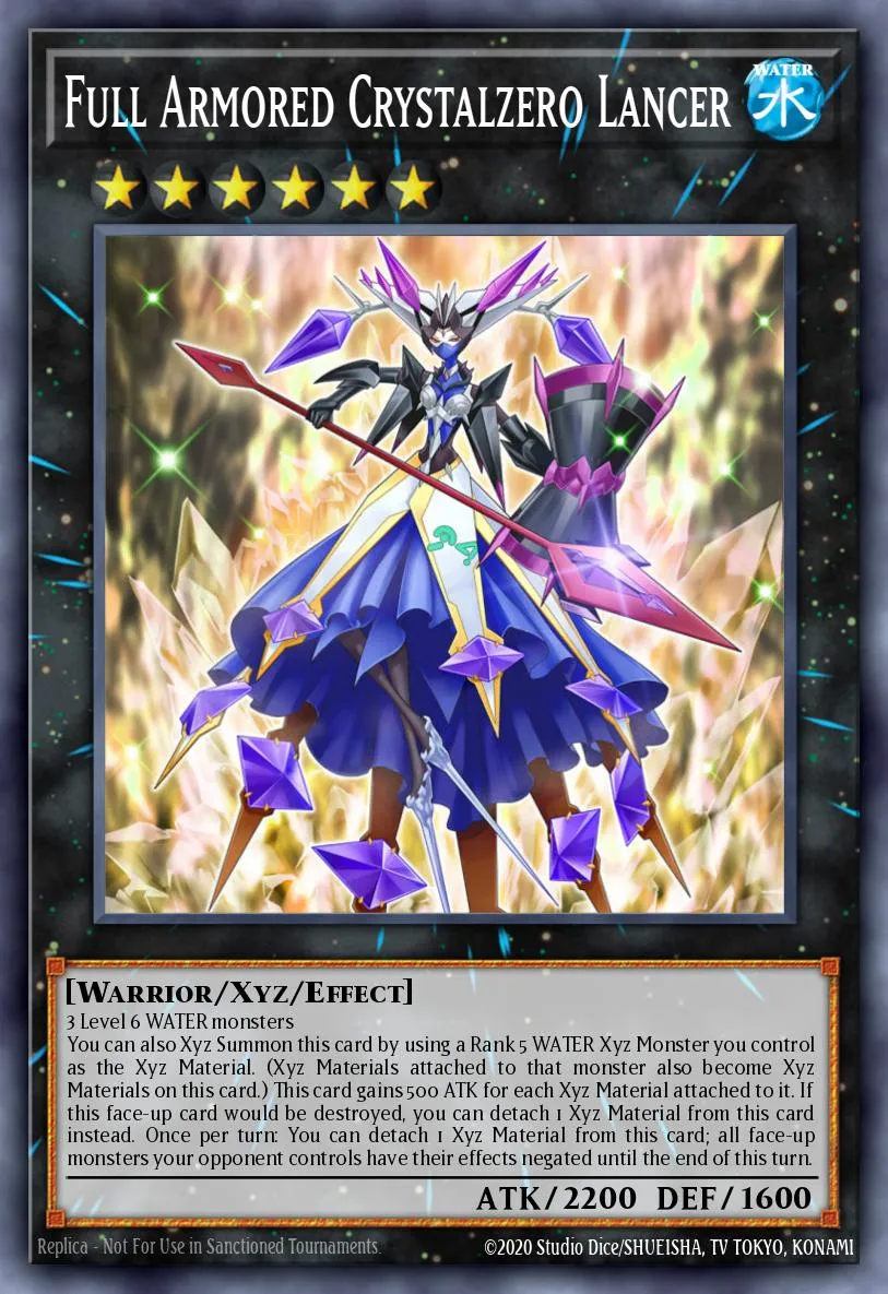 Full Armored Crystalzero Lancer · Duelist Saga 99469936/100