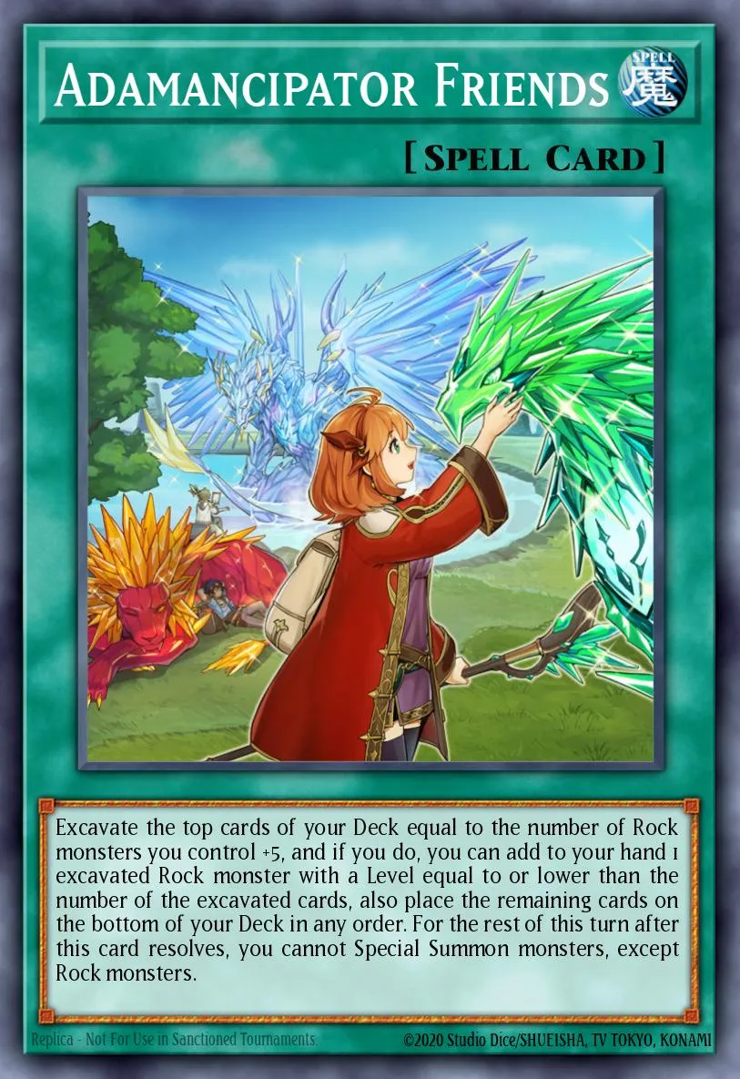 Adamancipator Friends · Rise of the Duelist Premiere! promotional card 99927991/1